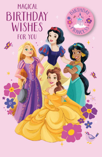 Picture of MAGICAL BIRTHDAY WISHES PRINCESS BADGE CARD
